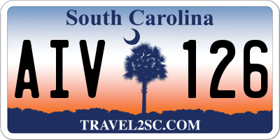 SC license plate AIV126