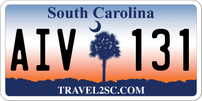 SC license plate AIV131