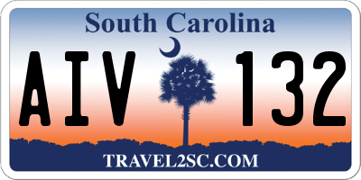 SC license plate AIV132