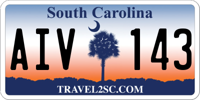 SC license plate AIV143