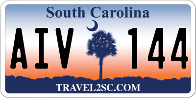 SC license plate AIV144