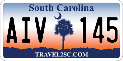 SC license plate AIV145