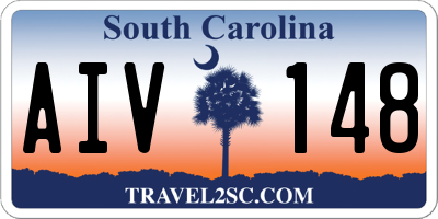 SC license plate AIV148