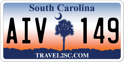 SC license plate AIV149