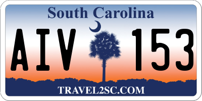 SC license plate AIV153