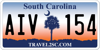 SC license plate AIV154