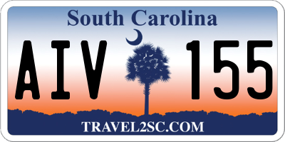 SC license plate AIV155