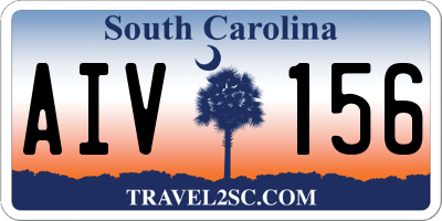 SC license plate AIV156