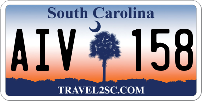 SC license plate AIV158