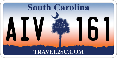 SC license plate AIV161