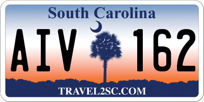 SC license plate AIV162