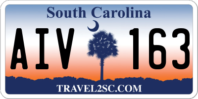 SC license plate AIV163