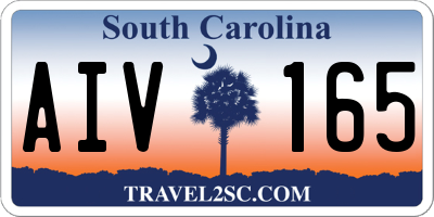 SC license plate AIV165