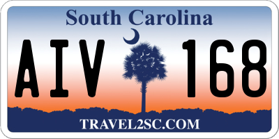SC license plate AIV168