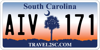 SC license plate AIV171