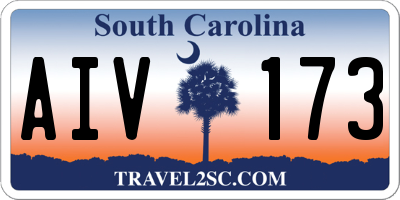 SC license plate AIV173
