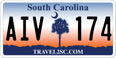 SC license plate AIV174