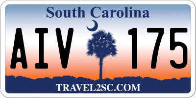 SC license plate AIV175