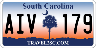 SC license plate AIV179