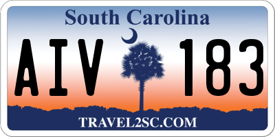 SC license plate AIV183