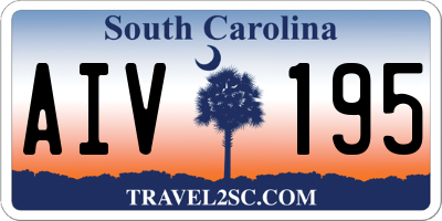 SC license plate AIV195