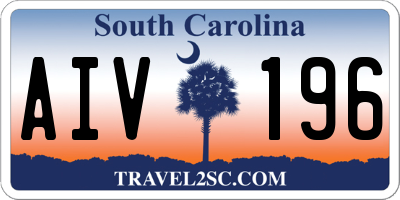 SC license plate AIV196