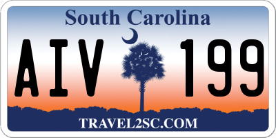SC license plate AIV199