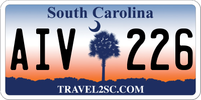 SC license plate AIV226
