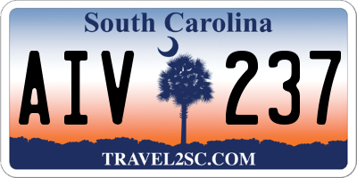 SC license plate AIV237
