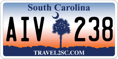 SC license plate AIV238