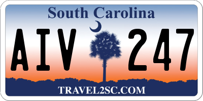 SC license plate AIV247