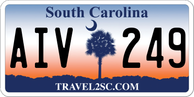SC license plate AIV249