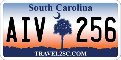 SC license plate AIV256