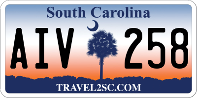 SC license plate AIV258