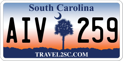 SC license plate AIV259