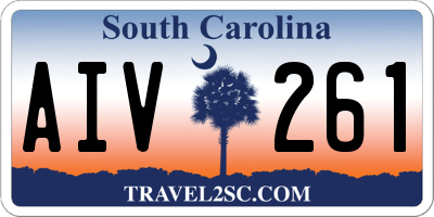 SC license plate AIV261