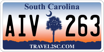 SC license plate AIV263