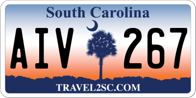 SC license plate AIV267
