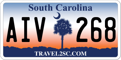 SC license plate AIV268