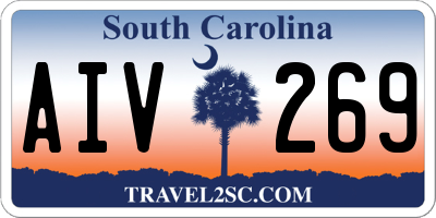 SC license plate AIV269