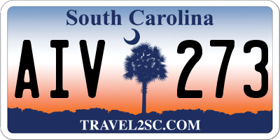 SC license plate AIV273