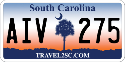 SC license plate AIV275