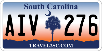 SC license plate AIV276
