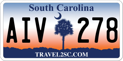 SC license plate AIV278