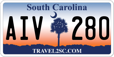 SC license plate AIV280