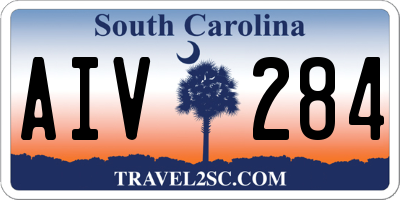 SC license plate AIV284
