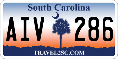 SC license plate AIV286