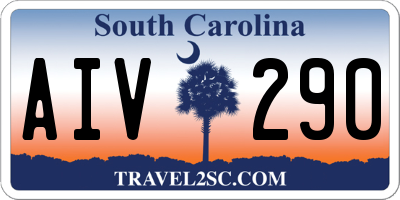 SC license plate AIV290