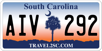 SC license plate AIV292