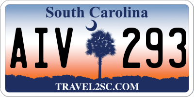 SC license plate AIV293